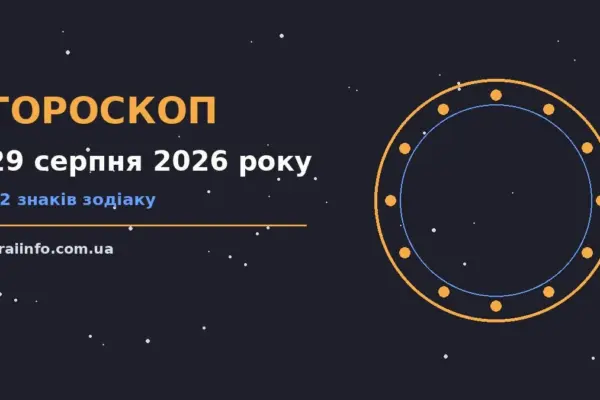 Гороскоп на 29 серпня 2026 року: підказки перед важливим кроком про події, зустрічі та вибір