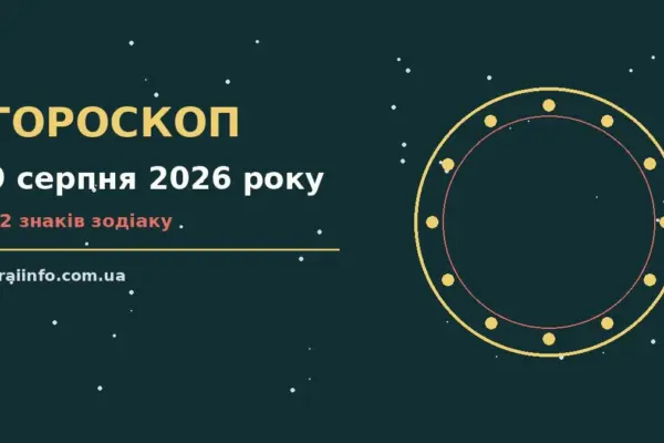Гороскоп на 9 серпня 2026 року: підказки перед важливим кроком про події, зустрічі та вибір