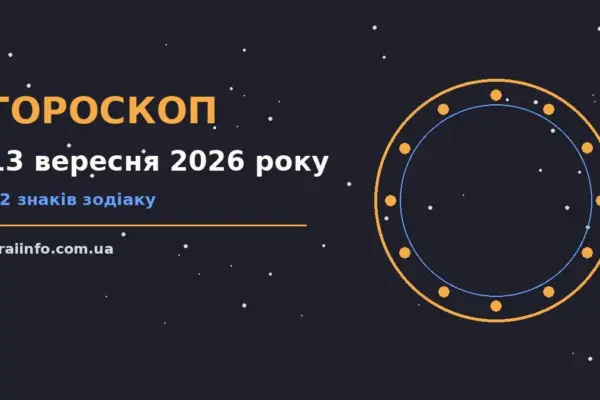 Гороскоп на 13 вересня 2026 року: підказки перед важливим кроком про події, зустрічі та вибір