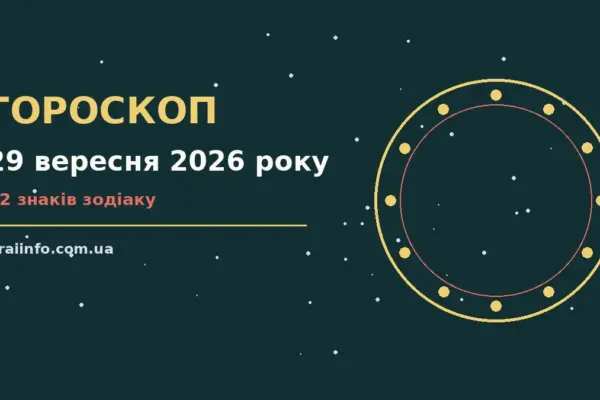 Гороскоп на 29 вересня 2026 року: підказки перед важливим кроком про події, зустрічі та вибір