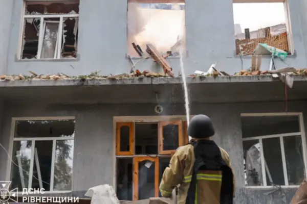 ДСНС оголосила про завершення ліквідації наслідків удару БпЛА у Рівному